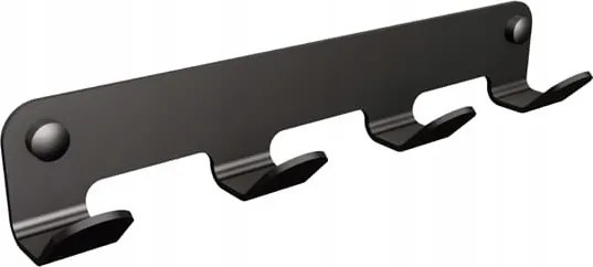 Akasztó 4 kampós fekete Technic 306/NG