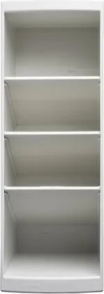 Asztali rendező, multifunkciós, 4 rekeszes, 8x23x11 cm, EXACOMPTA Autentik, fehér (EX68113D)