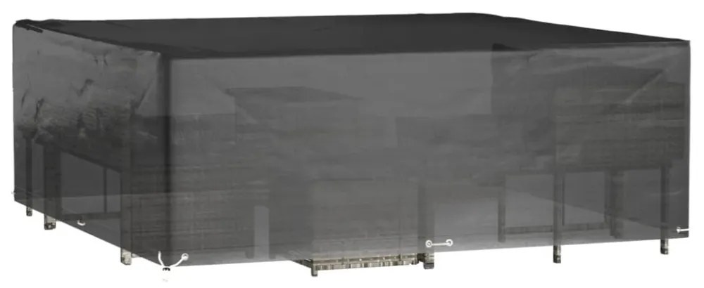 négyzet alakú kerti bútorhuzat 16 fűzőlyukkal 300x300x75 cm