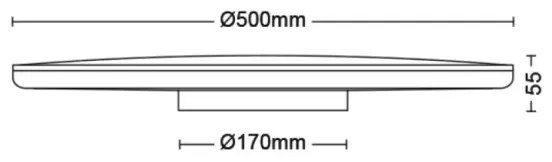 Philips- LED Dimmelhető mennyezeti lámpa OZZIET SCENE SWITCH LED/36W/230V 2700K