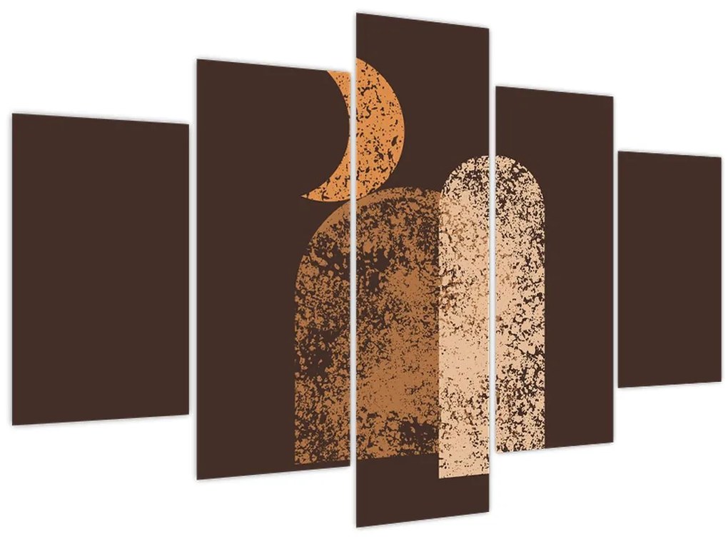 Kép - Narancssárga ívek N⁰2 (150x105 cm)