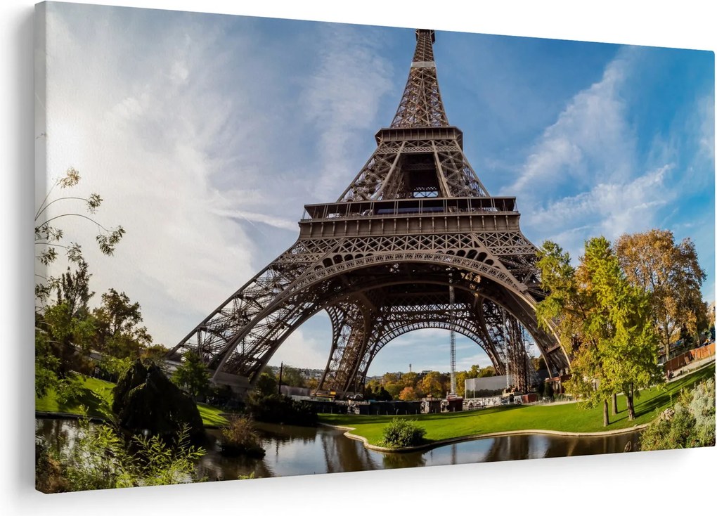 Kép - Eiffel-torony színes (90x60 cm)