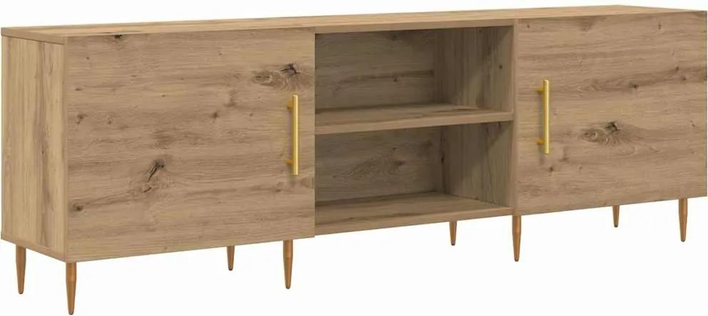 vidaXL TV szekrény kézműves tölgy 150 x 30 x 50 cm Faanyag