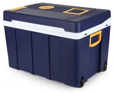 Kerekes hűtőláda 60W/230/12V 50 l kék/sárga