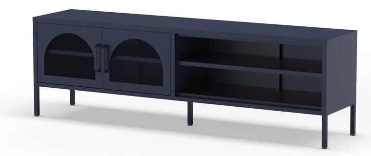 Sötétkék TV-állvány 160x50 cm Diora – Marckeric