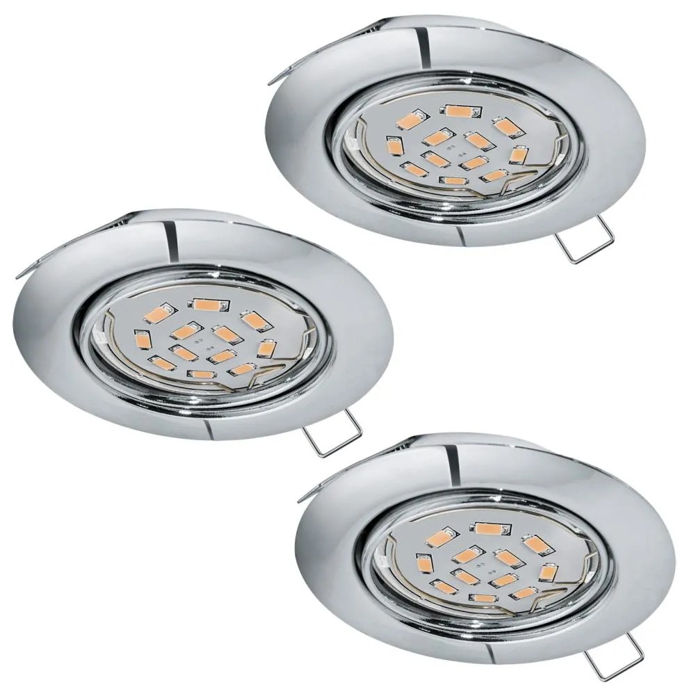 Eglo 94407 - SET 3x LED Beépíthető lámpa PENETO 3xGU10-LED/5W/230V