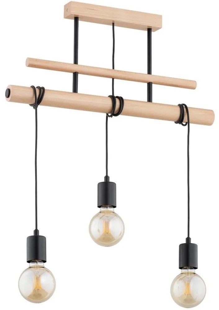 Csillár zsinóron GENTO 3xE27/60W/230V