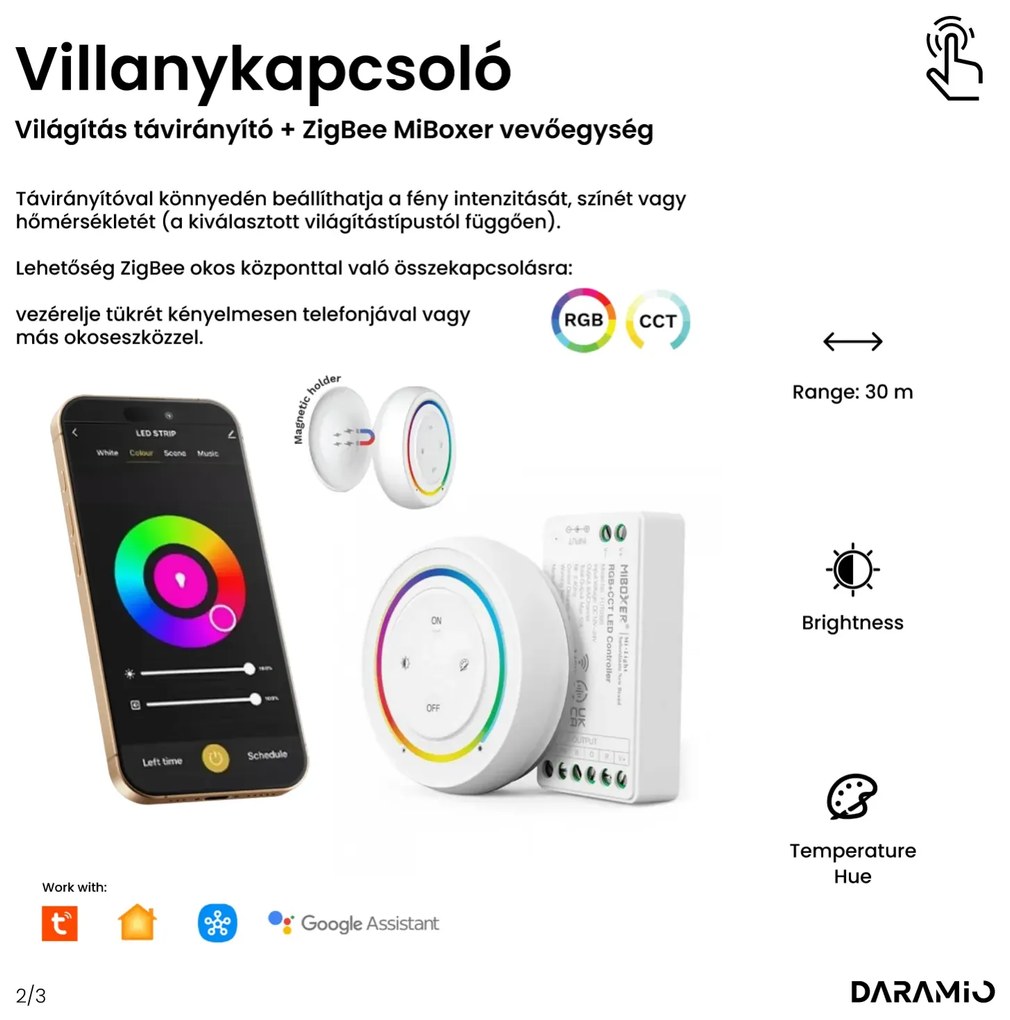 Tükör LED világítással F5