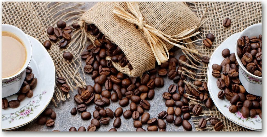 Fotó kép edzett üveg Kávé tejjel 140x70