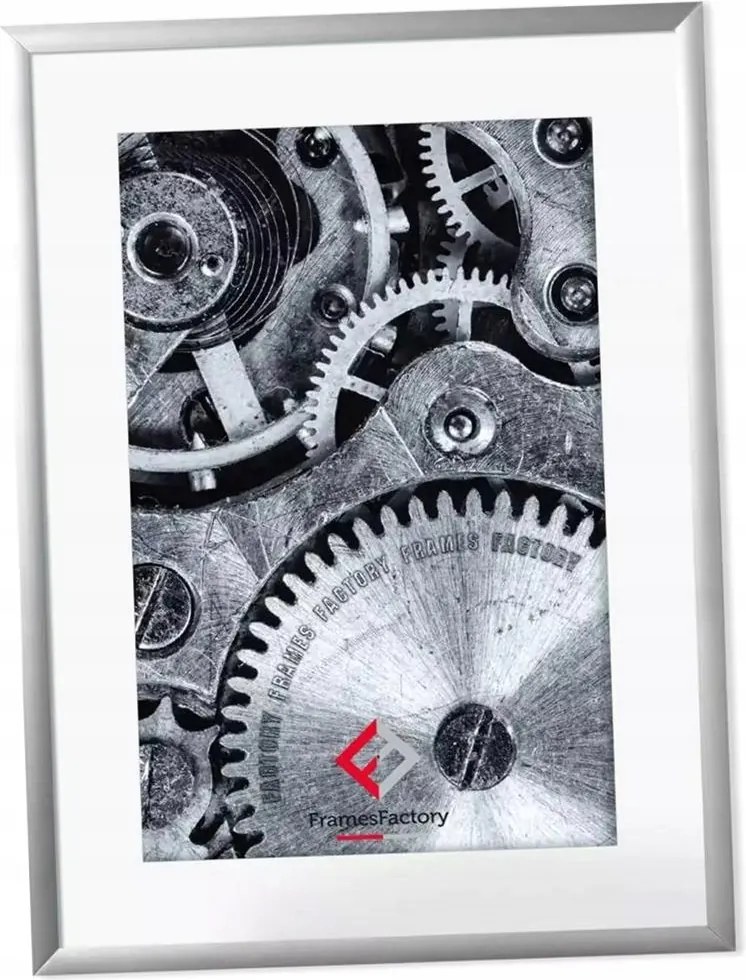 Alumínium Keret Plexiből, 21X29 CM, Ezüst