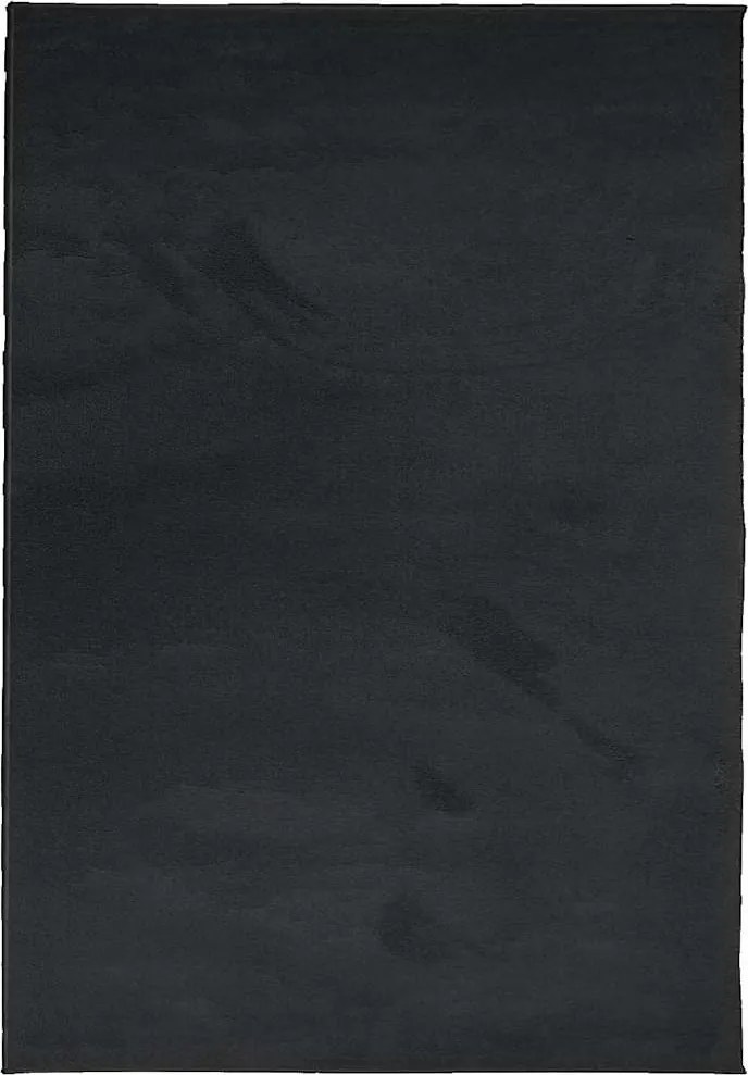 vidaXL OVIEDO fekete rövid szálú szőnyeg 160x230 cm