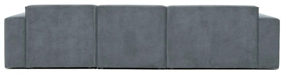 Szürke kordbársony sarokkanapé (bal oldali) Sting – Scandic