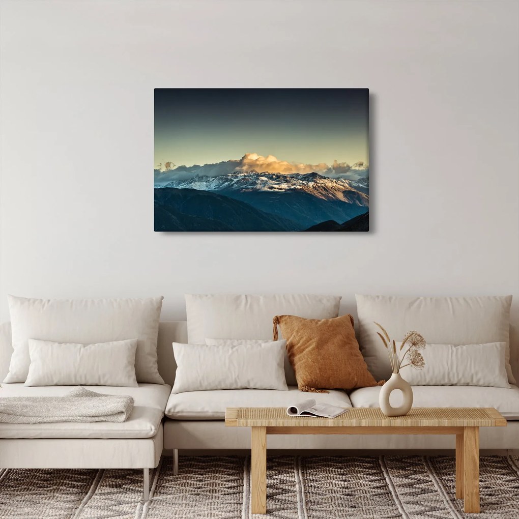 Kép - magas hegyek csúcsai (90x60 cm)