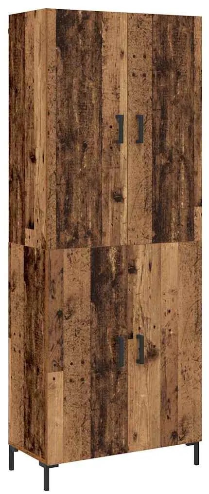 Magasfiú Falra szerelhető Régi fa 69,5 x 34 x 180 cm Faanyag