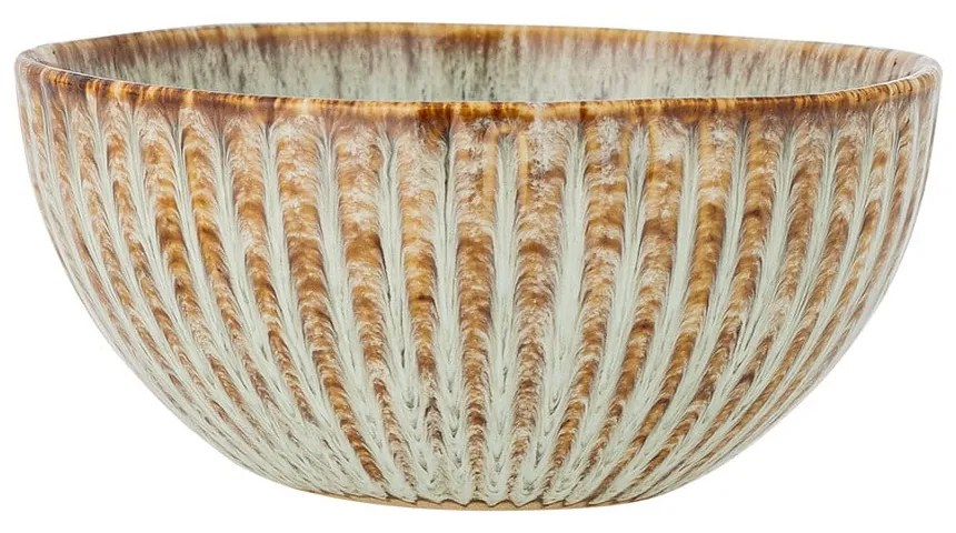 Kék-bézs kőedény szervírozó tálka 200 ml Fleur – Bloomingville