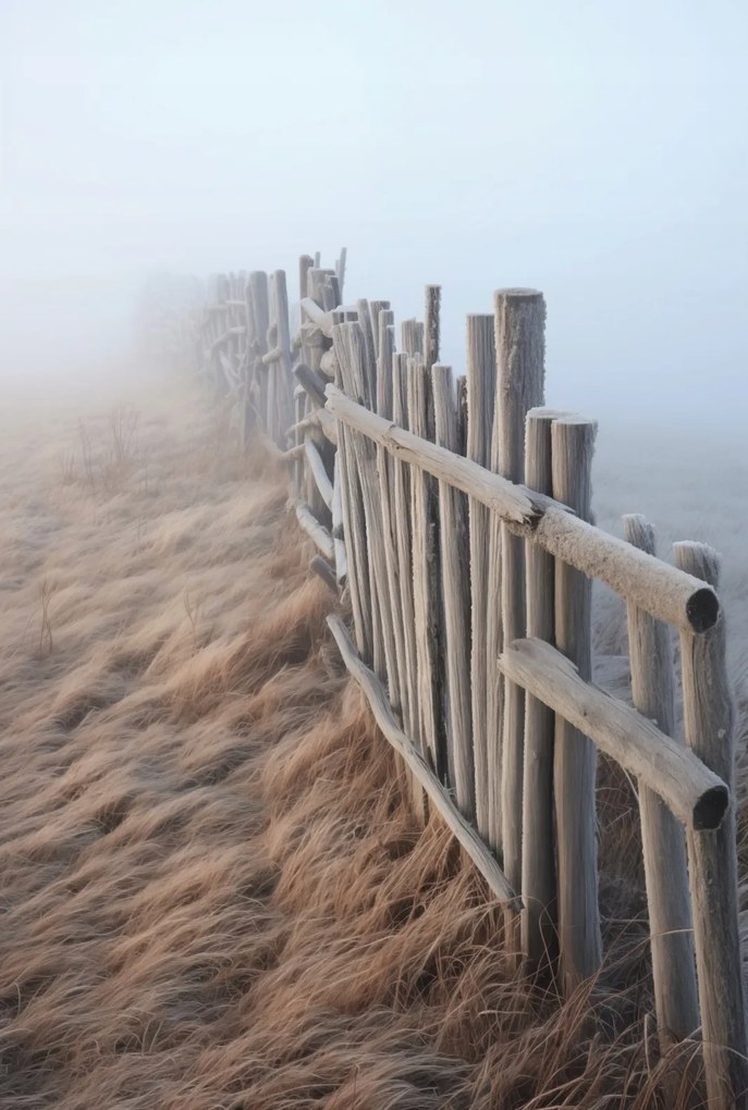 Poszter 68x101cm Köd a dűnék felett