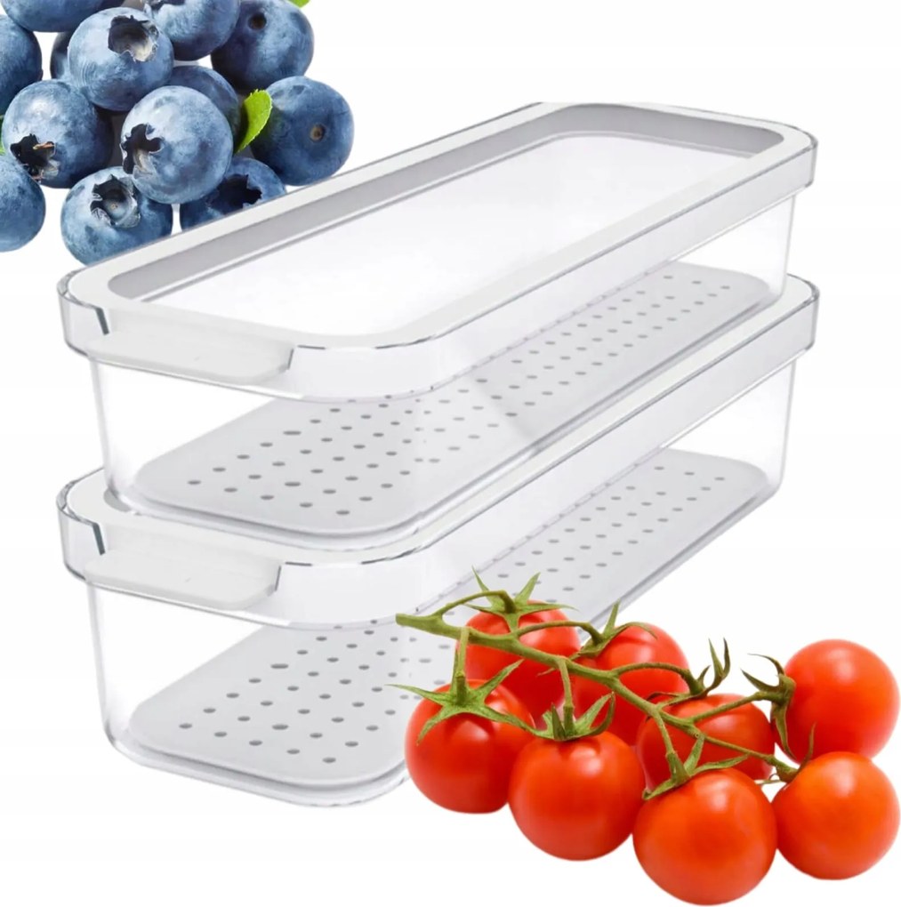 Rotho 2 Db-os Tároló Szett Hűtőszekrényhez 1,15 L Cauma