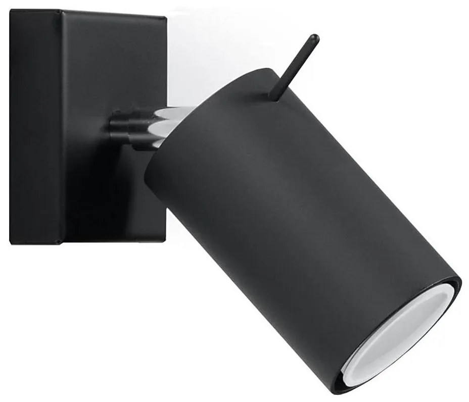 Sollux SL.0091 - Fali spotlámpa RING 1xGU10/10W/230V fekete