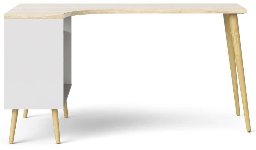 Íróasztal tölgyfa dekorral 145x81 cm Oslo - Tvilum