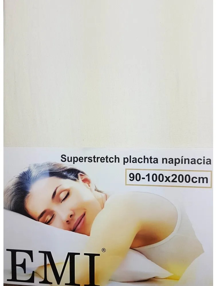 EMI natúr szupersztreccs lepedő, 90x200-as lap