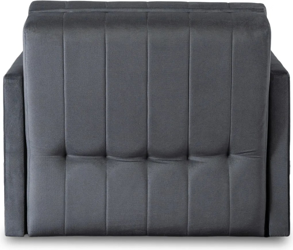 2 db-os szett, egyszemélyes ágyazható fotel szürke színben VERO