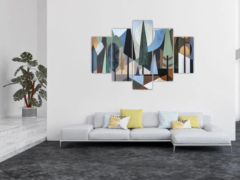 Kép - Természetes geometriai absztrakció II. (150x105 cm)