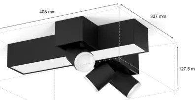 Philips LED RGBW állítható Hue CENTRIS spot 3xGU10/4,2W + LED/11W