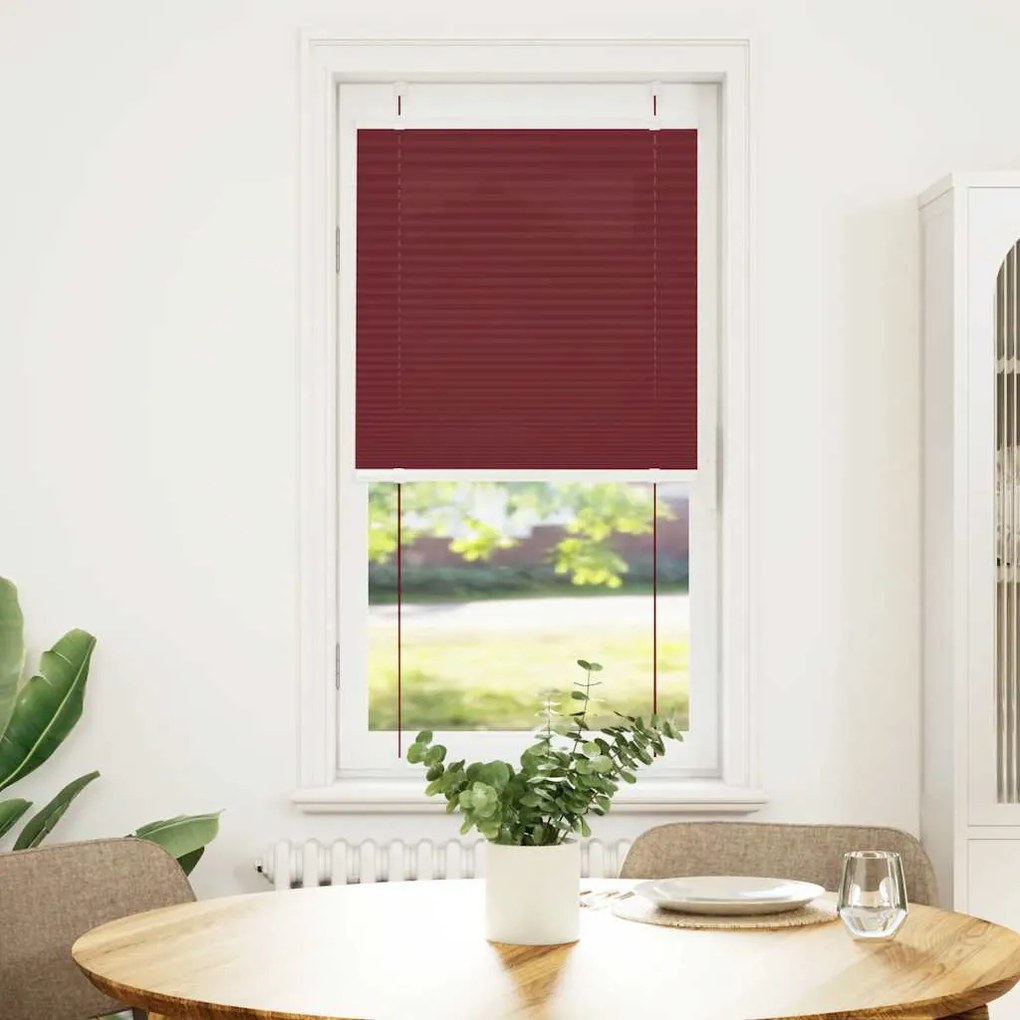 pliszírozott redőny Bordeaux piros 65x100 cm szövetszélesség