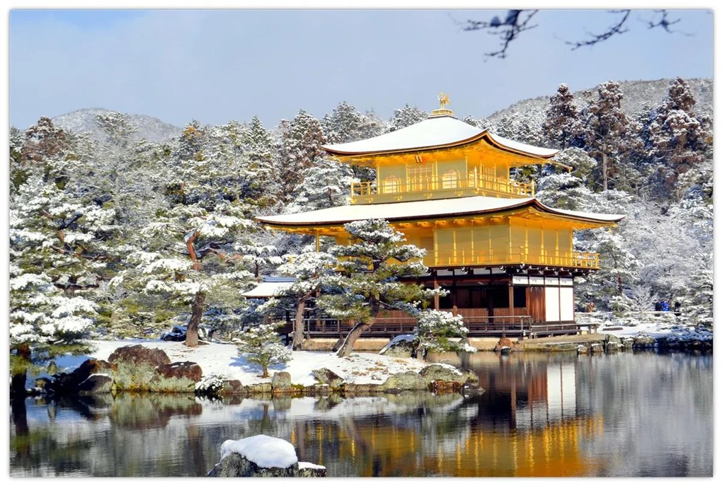 Kép - Kinkakuji, Japán (90x60 cm)