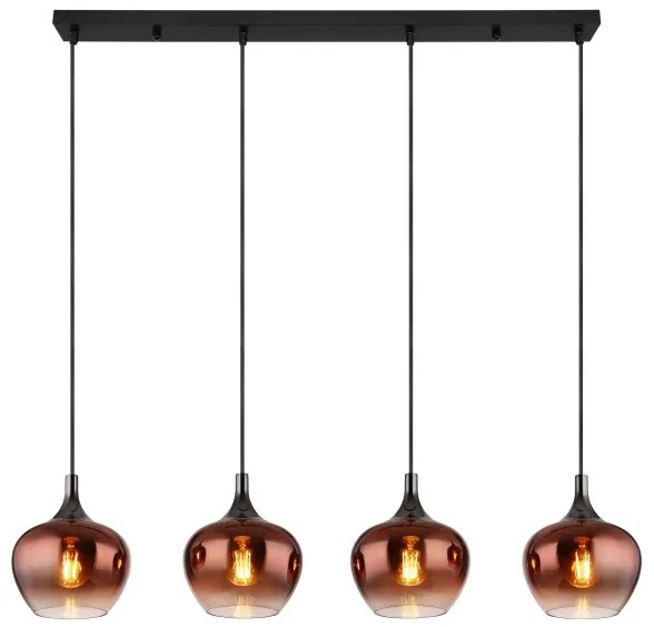 Globo 15548-4HG - Csillár zsinóron MAXY 4xE27/40W/230V réz