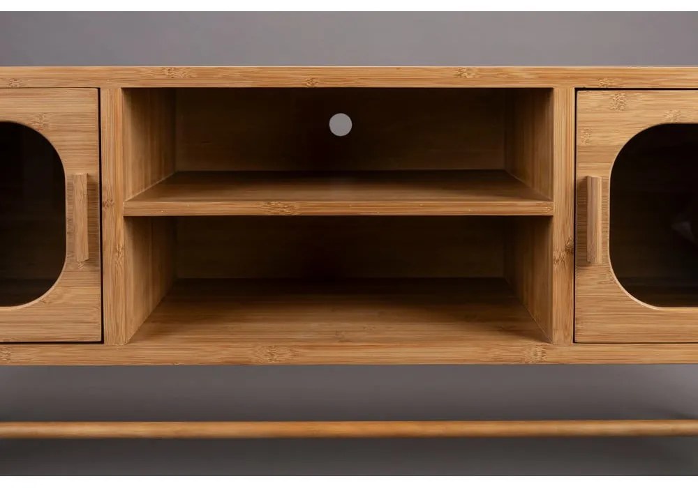 Natúr színű bambusz TV-állvány 150x55x40 cm Caroun – Dutchbone