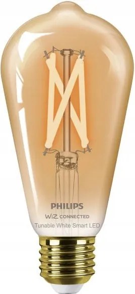 Intelligens izzó Philips Smart Led ST64 E27 7 W 2000-5000 K borostyánsárga