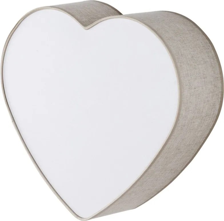 TK LIGHTING 757 HEART Ernyős Mennyezeti Lámpa Bézs, Fehér E27 IP20