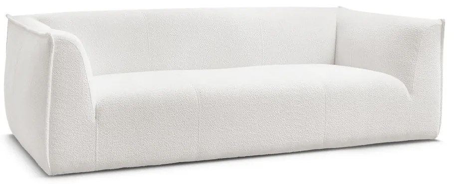 Fehér buklé kanapé 242 cm Giorgia – Bobochic Paris