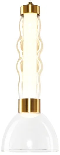 LED Csillár zsinóron LUCCO LED/13W/230V átm. 15 cm arany