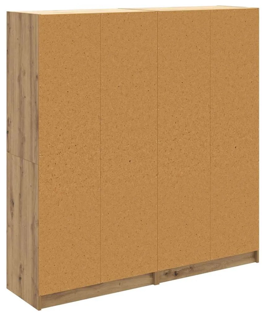 Magasfiú 2 pcs Artisan tölgy 136 x 37 x 142 cm Faanyag