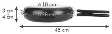 Tescoma PRESTO kétoldalas serpenyő, 26 cm ,