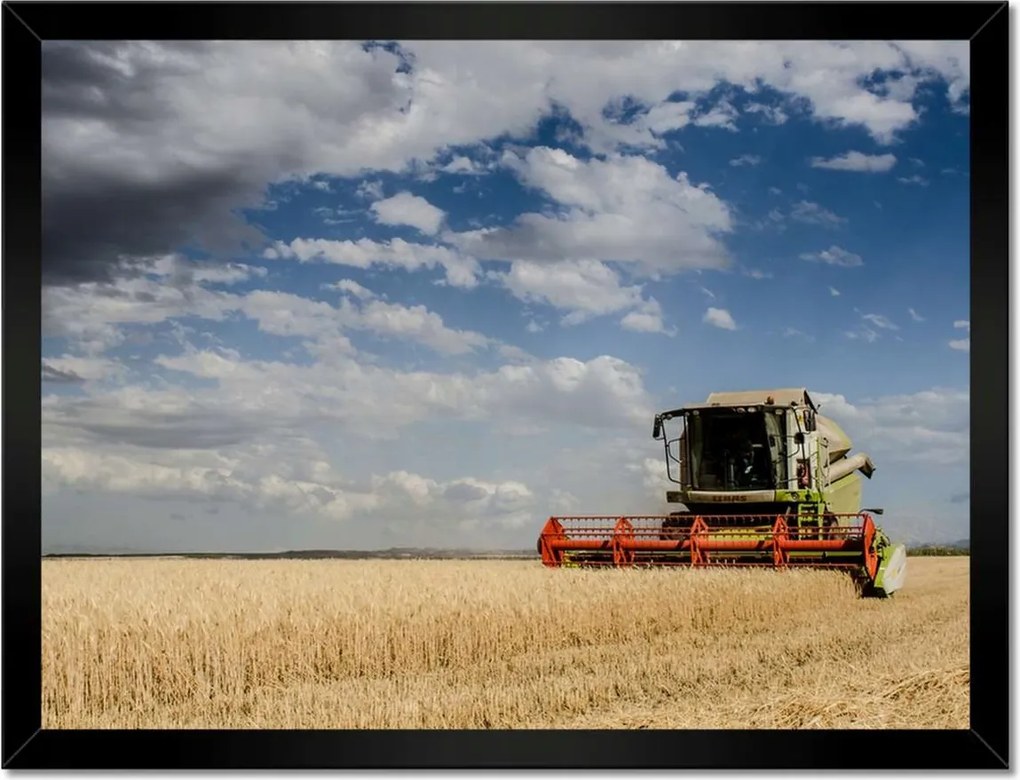 Poszterek keretben 40x30 Kombájn az aratás során