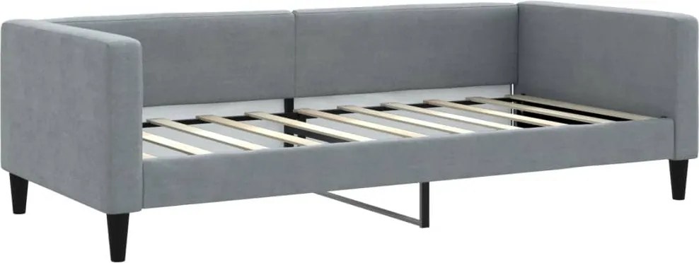 vidaXL világosszürke szövet kanapéágy 90 x 190 cm