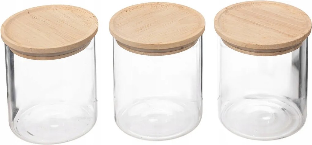 Fűszertartó Tégelyek Üveg 350 ml 3 db-os Tégely Szett