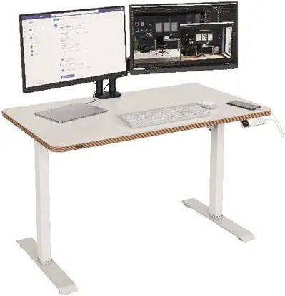 Ülő/álló munkaállomás, elektromos, 120x70 cm, felállás emlékeztetővel, LEITZ Ergo (E67700001)