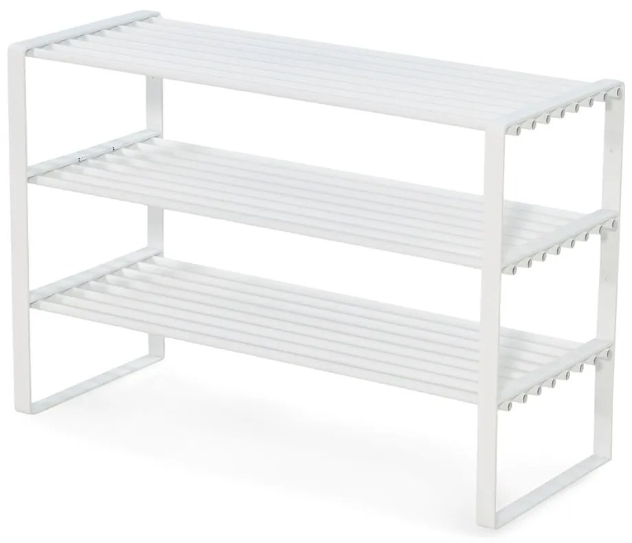 Fehér fém cipőtartó 70x49x29 cm Rex – Spinder Design