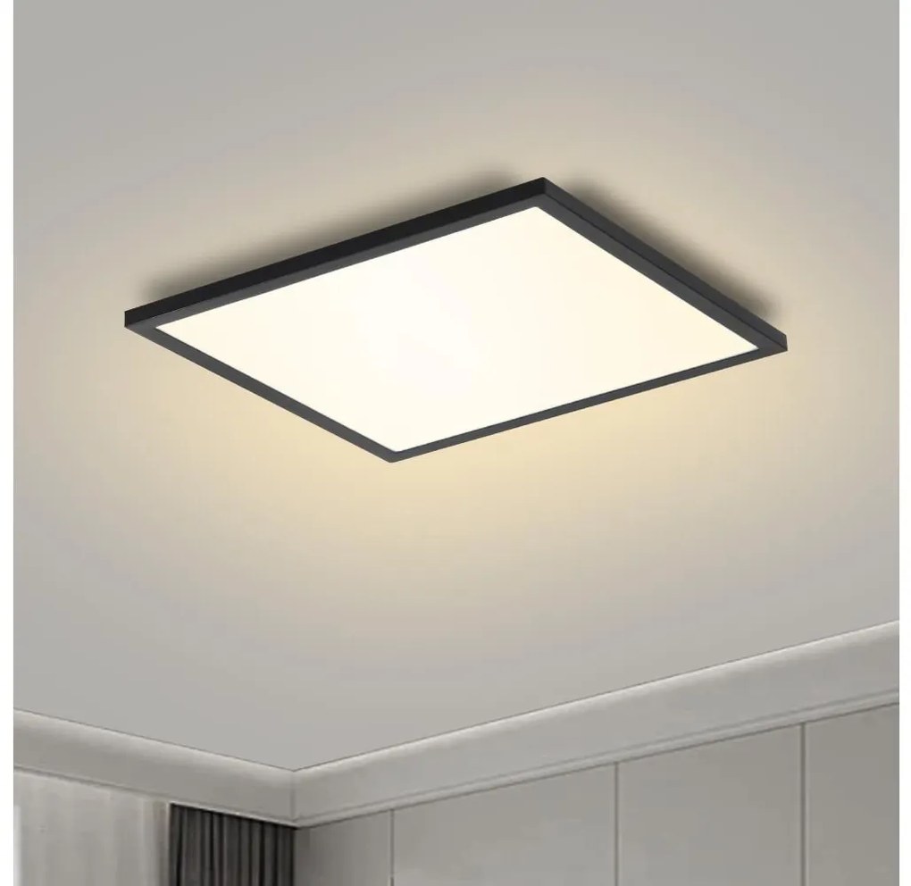 Brilagi - LED Mennyezeti lámpa SLIMFRAME LED/25W/230V 30x30 cm fekete