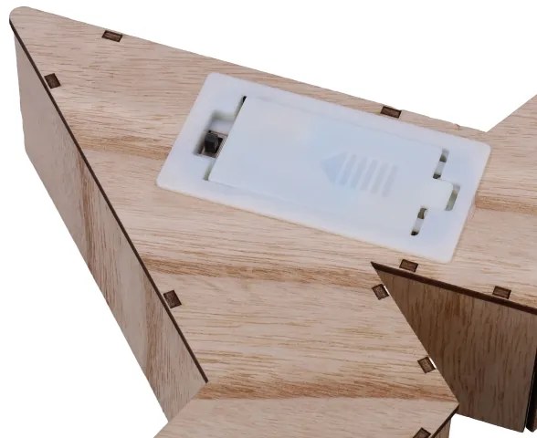 Brilagi - LED karácsonyi dekoráció, csillag, LED/2xAA, 38x40 cm