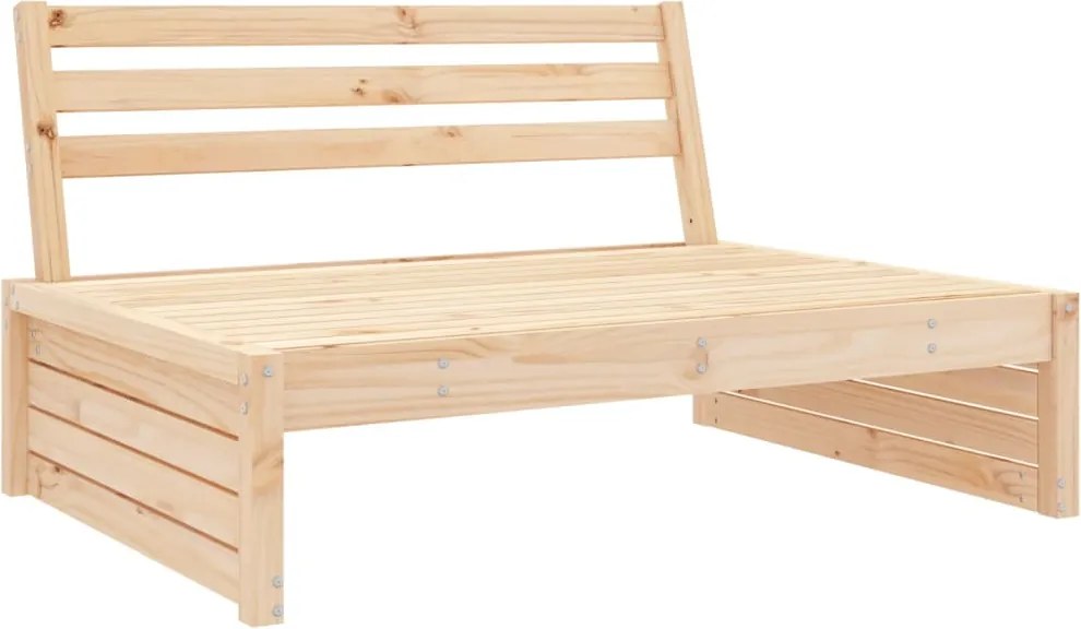 vidaXL kerti tömör fenyőfa középső kanapé 120 x 80 cm