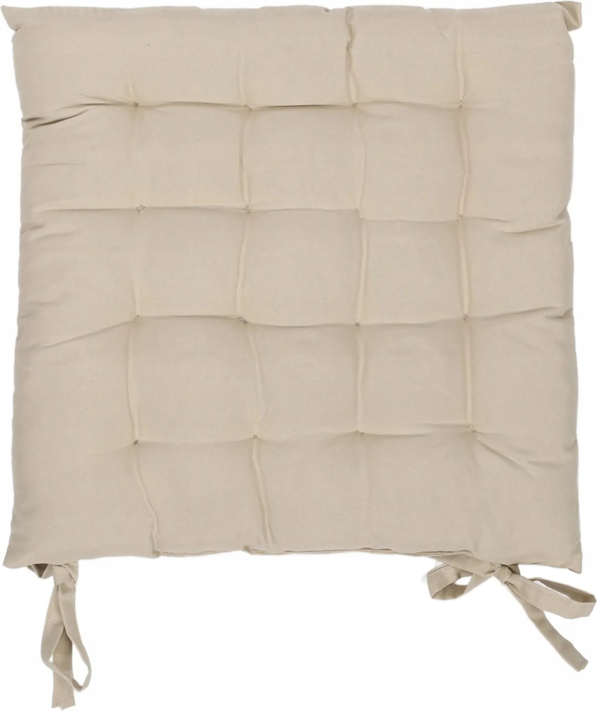 Székpárna Kötött Négyzet Alakú Világosszürke 40 x 40 cm Ülőgarnitúra