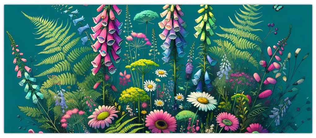 Kép - Mezei virágok (120x50 cm)