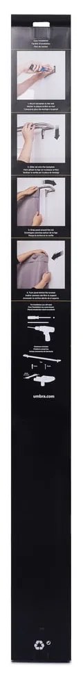 Acél bővíthető-dupla függönykarnis 122 - 224 cm Twilight – Umbra