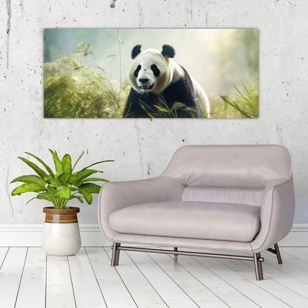 Kép - Panda (120x50 cm)