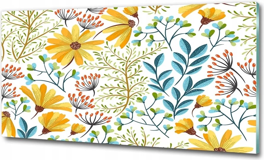 Fotó vászonkép edzett üveg Orchidea 100x70